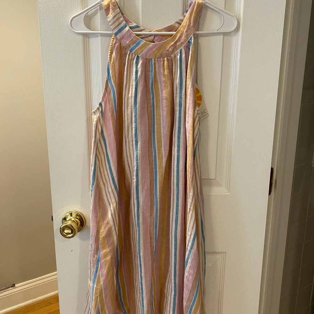 NWT C&C California Colorful Stripped Dress